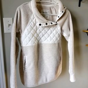 Abercrombie & Fitch Asymmetrical Snap Fleece